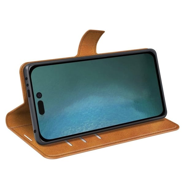 Flip Folio iPhone 14 Pro Plånboksfodral - Gul