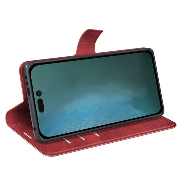 Flip Folio iPhone 14 Pro Max Plånboksfodral - Röd