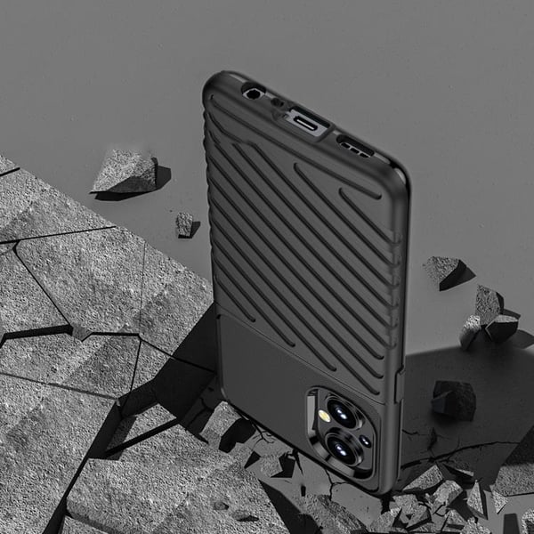 Thunder Flexible Armored Skal OnePlus Nord N200 5G - Svart