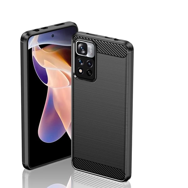 Carbon Flexible Skal Xiaomi Poco X4 NFC 5G - Svart