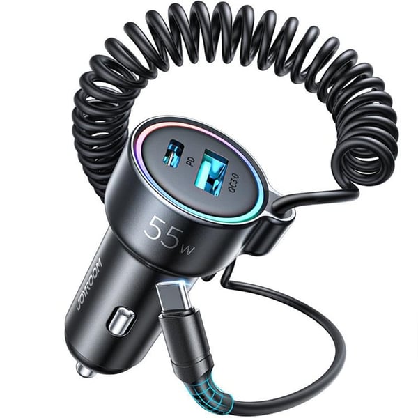 Joyroom 3-in-1 pikalaturi 45W USB-C-kaapelilla 1.5m - Musta