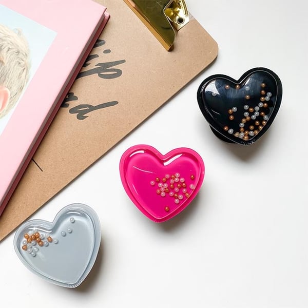 Heart Beads Popup -pidike - Vihreä