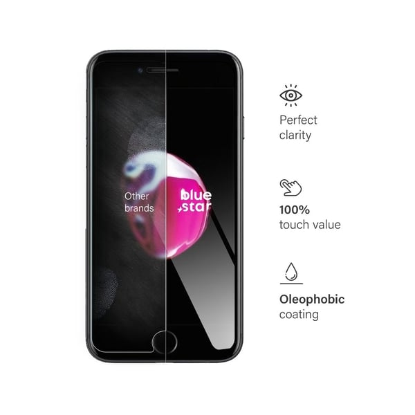 Blue Star Karkaistu lasinen näytönsuoja Apple iPhone 7/8 Plus -puhelimelle