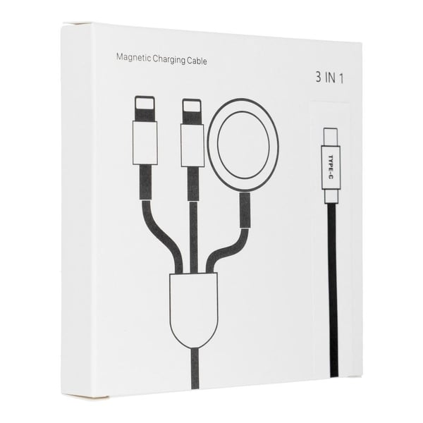 3in1 iPhone Lightning 2st + Apple Watch 3W till USB-C