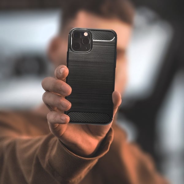 CARBON skal till Samsung Galaxy S21 Plus Svart