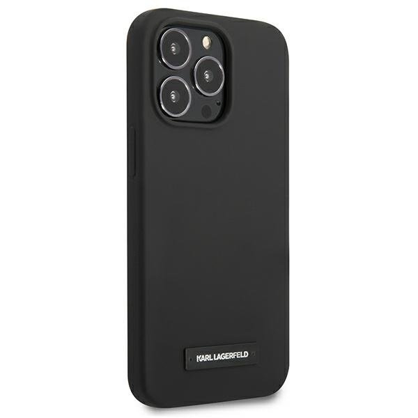 Karl Lagerfeld iPhone 13/13 Pro Skal Silicone Plaque - Svart