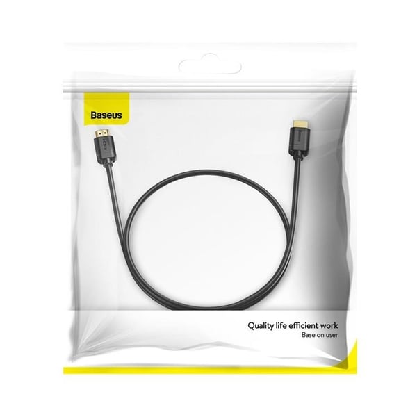 Baseus HDMI 4K Kabel 1 m - Sort