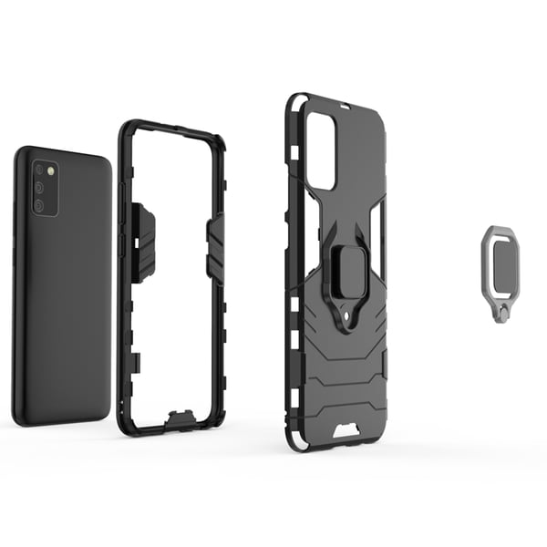 Galaxy A03s Skal Ring Armor - Svart