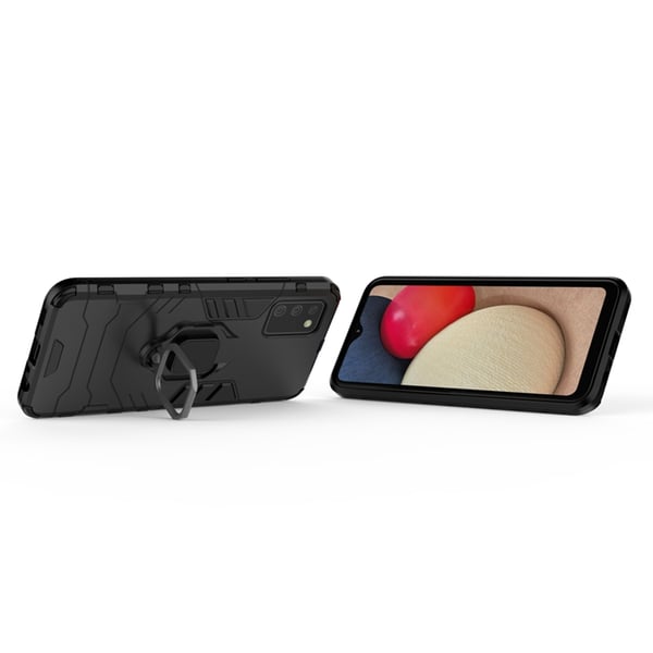 Galaxy A03s Skal Ring Armor - Svart