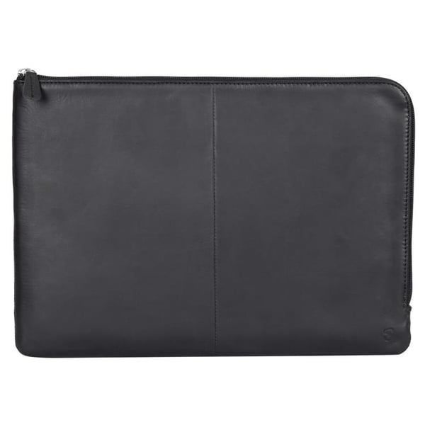 BUFFALO äkta läder Datorfodral Mac & PC 14" - Svart