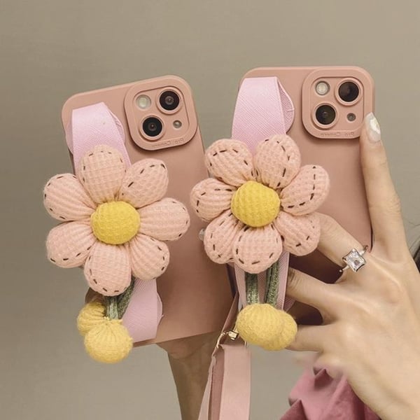 Pumpkin Handrem iPhone 12 Skal - Rosa