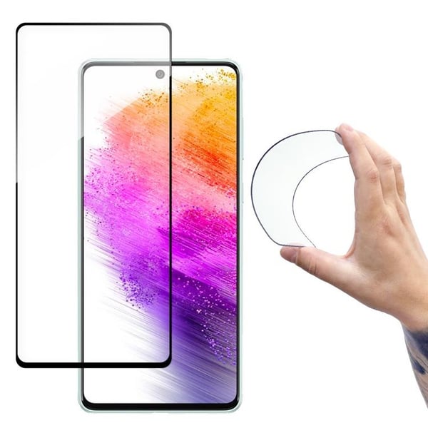Wozinsky Galaxy A73 Härdat Glas Skärmskydd Flexi Nano - Transparent