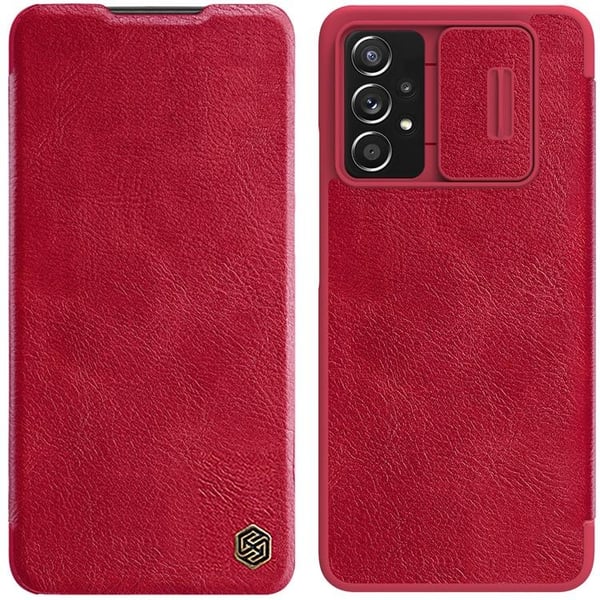 Nillkin Galaxy A73 Fodral Qin läder Holster - Röd