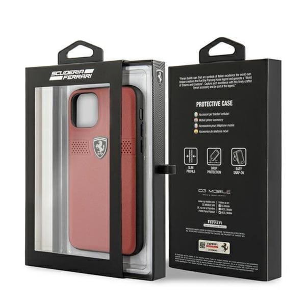 Ferrari iPhone 11 Pro Skal Off Track Läder - Röd