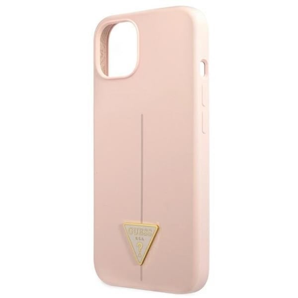 Guess iPhone 13 mini Skal Silicone Triangle - Rosa