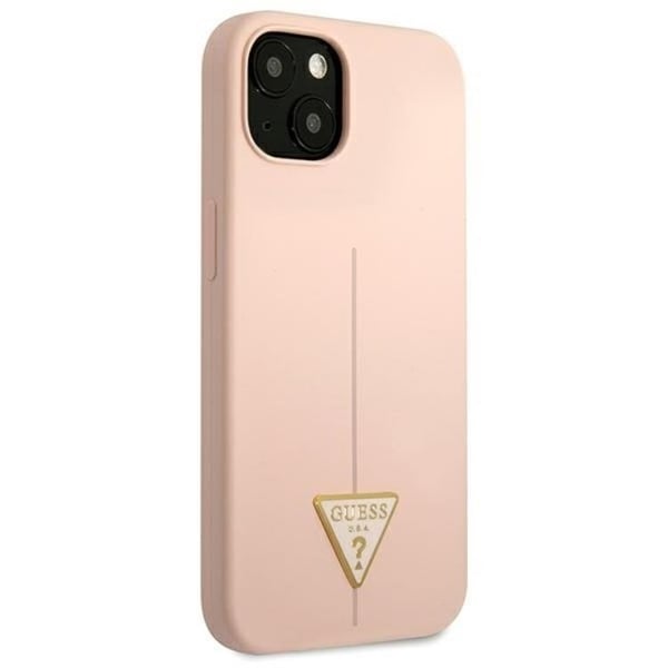 Guess iPhone 13 Skal Silicone Triangle - Rosa