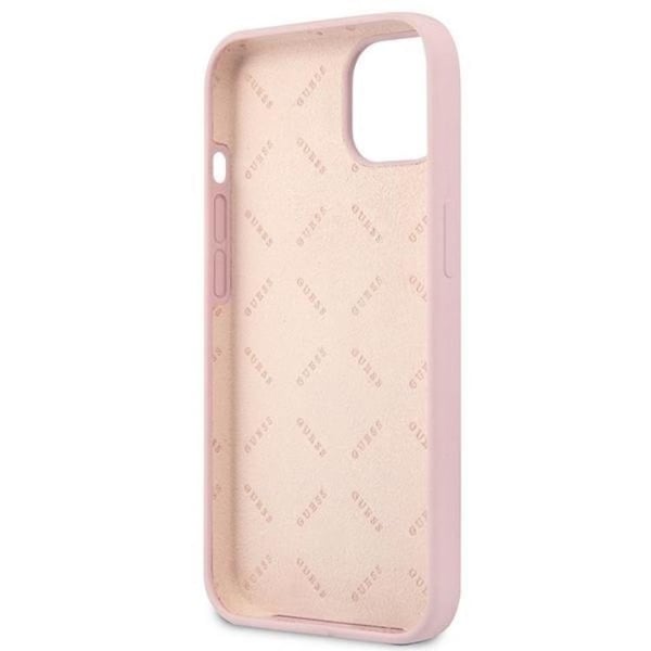 Guess iPhone 13 Skal Silicone Triangle - Lila
