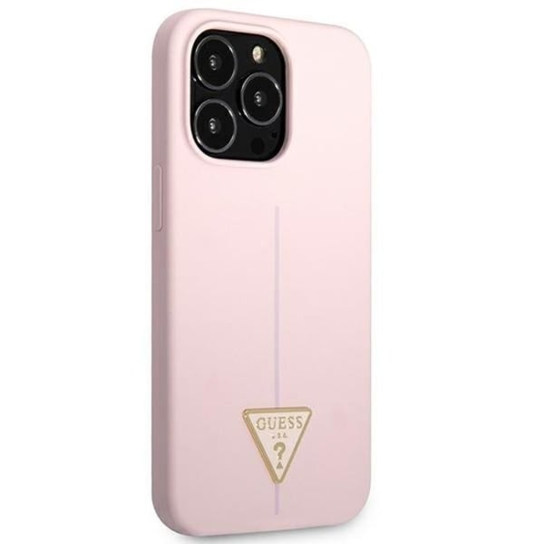 Guess iPhone 13 Pro Max Skal Silicone Triangle - Lila