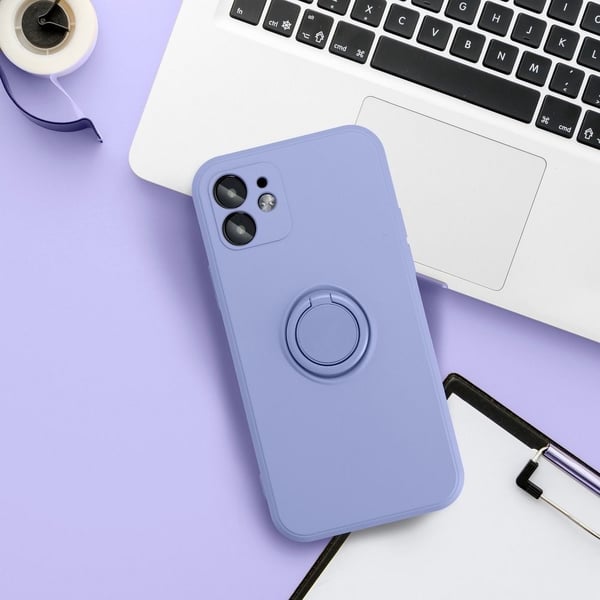 Forcell iPhone 7/8/SE (2020/2022) Cover Silikone Ring - Violet