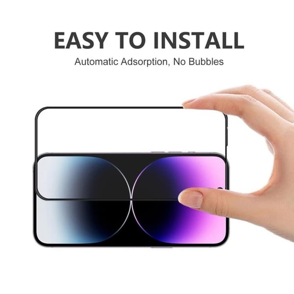 [2-PACK] Karkaistu lasinen näytönsuoja iPhone 14 Pro Max - Musta