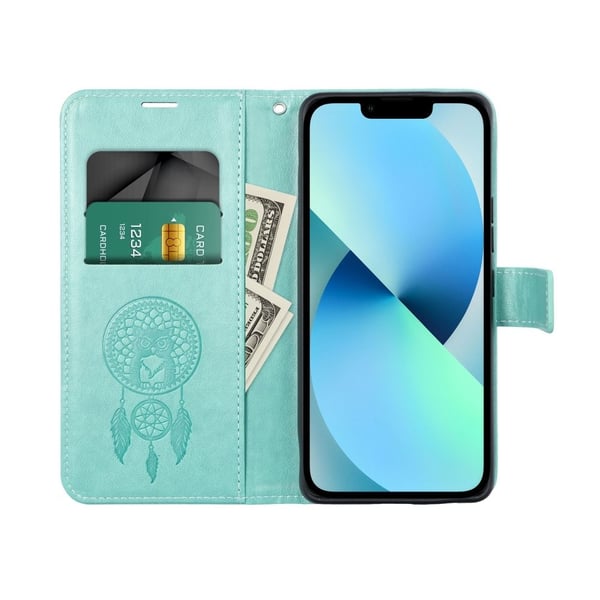 Forcell iPhone 7/8/SE (2020/2022) Plånboksfodral Mezzo - Drömfångare grön