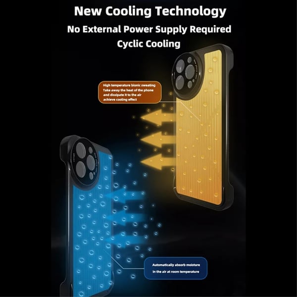 iPhone 12 Skal Graphene Heat Dissipation - Blå