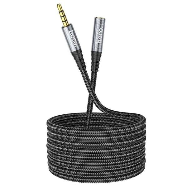 Hoco 3.5 mm Lydkabel Forlænger Han Til Hun 2m - Sort