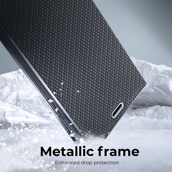 Forcell Galaxy A13 4G Kotelo Luna Carbon - Musta
