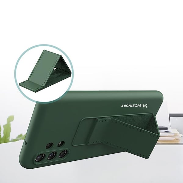 Wozinsky Xiaomi Poco X4 Pro 5G Skal Kickstand Silicone - Marinblå