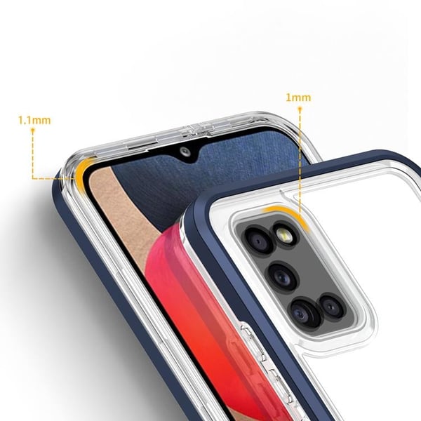 3in1 Galaxy A03s Skal Frame Gel - Blå