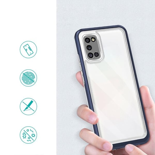 3in1 Galaxy A03s Skal Frame Gel - Blå