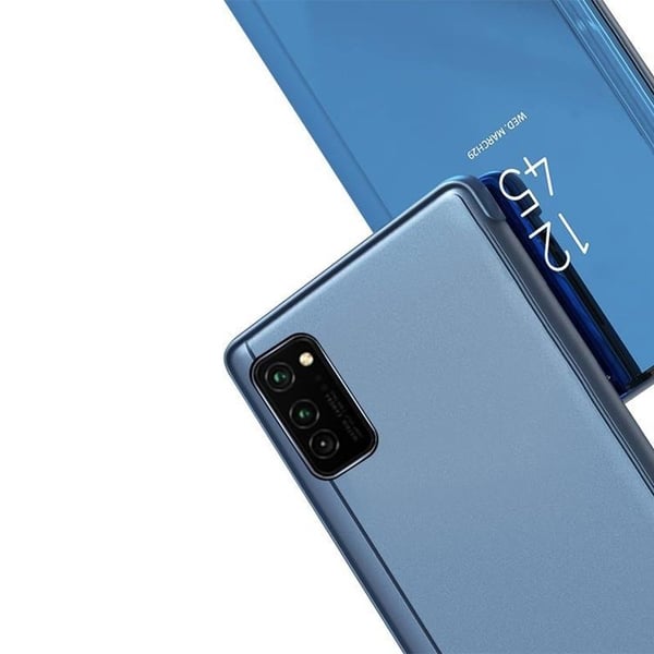 Clear View Galaxy A03s Skal Flip - Blå