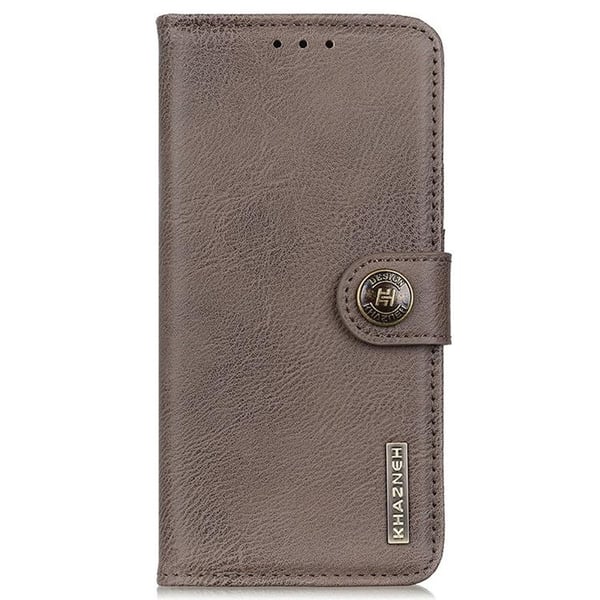 KHAZNEH iPhone 14 Pro Plånboksfodral Retro - Grå
