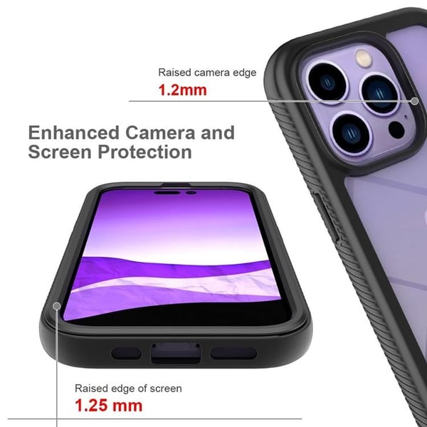 iPhone 14 Plus Skal Shockproof Acrylic - Svart