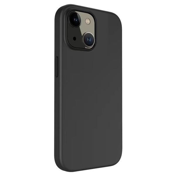 iPhone 14 Plus -kuori nestemäinen silikoni - musta
