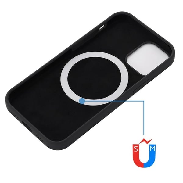 iPhone 14 Pro Max Skal Magsafe Silicone Ultra Slim - Svart