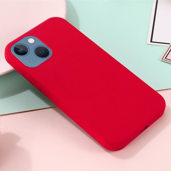 iPhone 14 Plus Cover Magsafe Silikone Ultra Slim - Skrigrosa