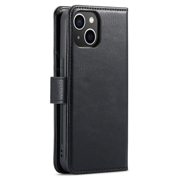 DG.MING iPhone 14 Plus Plånboksfodral Split Detachable Flip - Svart