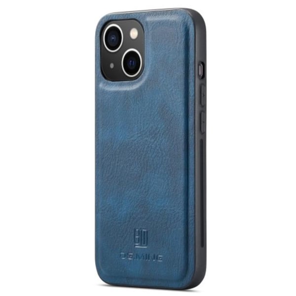 DG.MING iPhone 14 Plus Plånboksfodral Split Detachable Flip - Blå