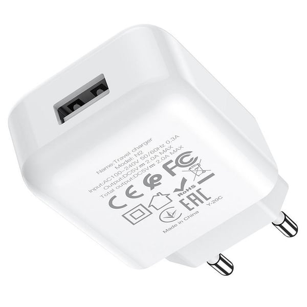 HOCO travel charger USB + Kabel USB-C 2A N2 Vigour Vit