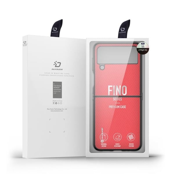 Dux Ducis Galaxy Z Flip 4 Kuori Fino - Punainen