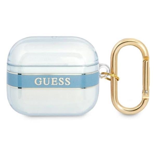 Guess AirPods 3 Skal Strap Collection - Blå