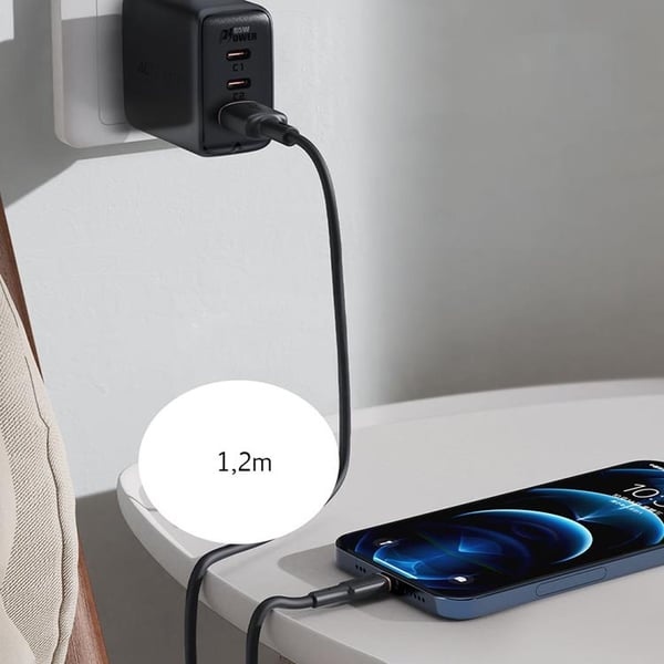 Acefast USB-A till Lightning kabel 1.2m - Svart
