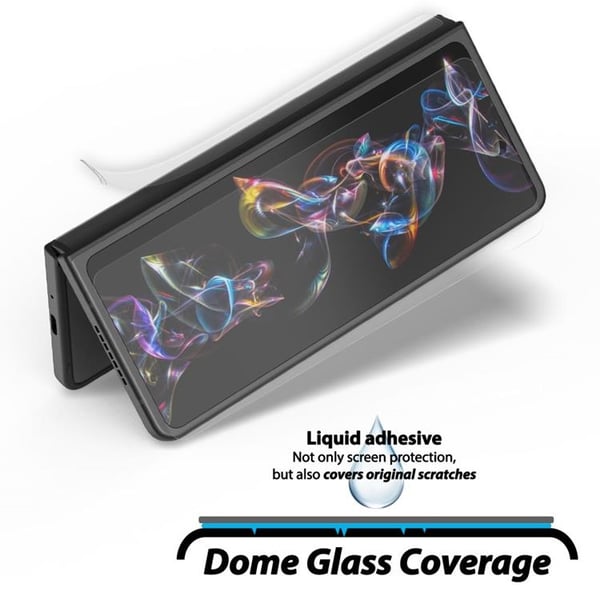 Whitestone [2-Pack] Galaxy Z Fold 4 Härdat Glas Skärmskydd Dome