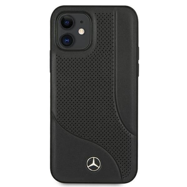 Mercedes iPhone 12 Mini Skal Läder - Svart