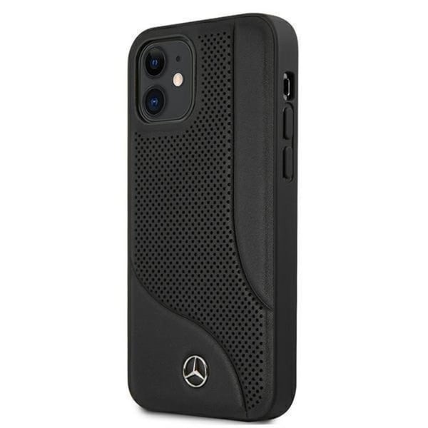 Mercedes iPhone 12 Mini Skal Läder - Svart