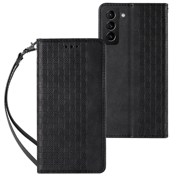 Galaxy S22 Plus Plånboksfodral Magnet Strap - Svart