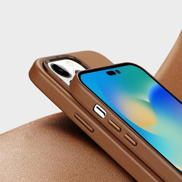Dux Ducis iPhone 14 Pro Etui Magsafe Grit - Brun