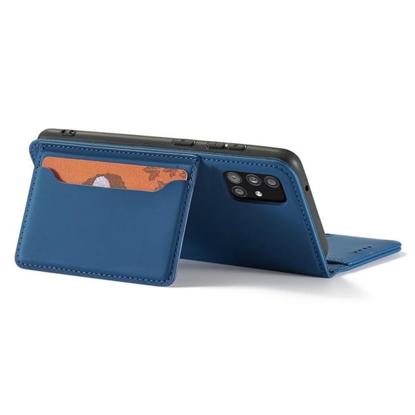 Galaxy A13 5G Plånboksfodral Magnet Stand - Blå