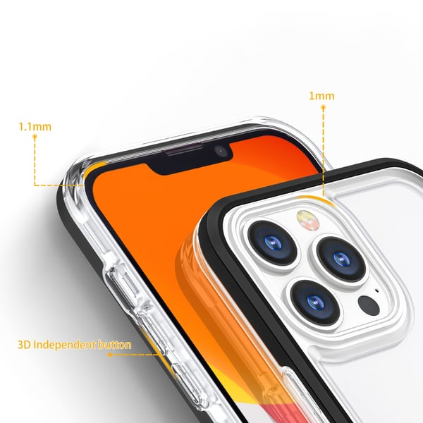 iPhone 13 Pro Skal Clear 3in1 - Svart